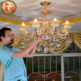客厅餐厅卧室水晶吊灯欧式简约现代个性酒店创意别墅锌合金吊灯具