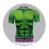 3D酷炫男t恤短袖超级英雄肌肉绿巨人美国队长钢铁侠霸气牛逼衣服
