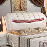 床板床头软包欧式床头板软包婚床1.8米双人床皮艺床头靠背板包邮