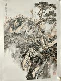 名家字画 中国美协会员 李庆杰 手绘国画 山水人物画 真品 68x45