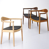 简约现代休闲主题咖啡厅奶茶店西餐厅总统椅全实木复古餐桌椅组合