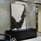 现代油画美式装饰画玄关走廊客厅抽象北欧大幅简约餐厅挂画壁画