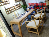 老榆木免漆茶桌 禅意茶台 现代中式家具茶水桌 茶室桌 茶桌椅组合