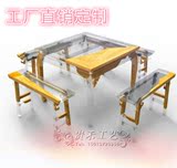 新品样板房餐桌 创意方形桌子 有机玻璃茶艺桌 咖啡桌 特色休息桌