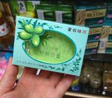 韩国原装正品 橄榄绿茶皂 精油皂 洁面皂滋润保湿 洗脸皂手工精油