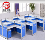 广州办公家具职员屏风组合四人位办公桌二人位员工桌4人位电脑桌