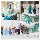 冰雪奇缘蛋糕公仔 爱莎艾莎公主Elsa安娜娃娃6款套装模具摆件烘焙