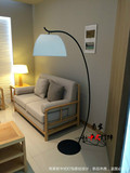 阿玛尼现代新中式钓鱼落地灯客厅茶楼卧室工程新古典布艺铁艺灯具