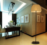 上海杭州新中式亚麻布立灯阿玛尼简约客厅酒店会所工厂定制落地灯