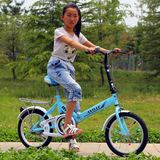 新款儿童自折叠自行车男孩女孩学生车16寸20寸成人单车脚踏车