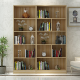 简易简约书架创意组合实木放书时尚办公置物架木质定做家居储物架