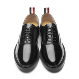 （theshoes1）TB新款日常休闲英伦男士亮皮皮鞋正装德比鞋