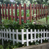 户外园艺防腐木栅栏庭院白色实木篱笆花园护栏公园碳化木围栏插地