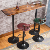 复古碳化桌子 升降桌 吧台桌 圆桌 方桌 实木高脚桌 餐桌 咖啡桌