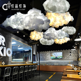 漂浮白云吊灯装饰云朵艺术灯酒店大堂会所创意个性咖啡厅工程吊灯