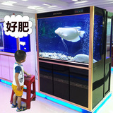 底过滤家用客厅闽江鱼缸水族箱玻璃中型大型1.5米2米龙鱼金鱼缸