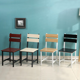 简约宜家办公椅钢木餐椅创意个性家用现代凳子休闲靠背椅椅子餐厅