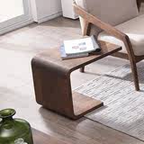 日式胡桃木橡木实木床边几边桌 北欧宜家沙发边几角几可移动边桌