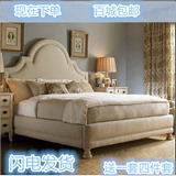 布艺床可拆洗 布床小户型北欧床双人床1.8米现代布艺软体床特价