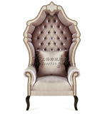 欧式布艺奢华太空椅法式简约个性公主椅单人沙发椅阳台粉色休闲椅