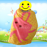 外贸纯棉儿童毛巾被正方形加大卡通宝宝浴巾 幼儿园盖毯批发包邮