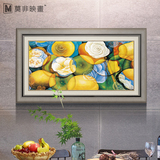 莫非 现代美式清新水果挂画新古典背景墙 欧式油画餐厅单幅装饰画