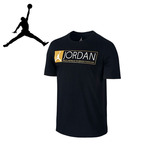 耐克飞人乔丹篮球t恤男air jordan 运动短袖休闲黑色白色学生体恤