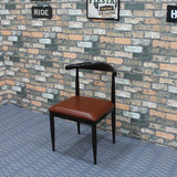 美式铁艺实木餐桌椅咖啡厅桌椅奶茶店西餐厅桌椅酒店会议桌椅
