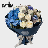 KATINA卡骐娜蓝色阿尔卑斯鲜花花束玫瑰花束南京同城配送鲜花