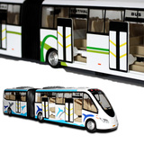 儿童玩具合金铁车模型大号32cm加长款双节公共汽车旅游大巴士客车