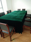 墨绿色金丝绒布料墨绿色会议办公室台布签到台展柜台布金丝绒桌布