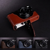 【台湾TP】真牛皮Fujifilm富士X70相机包X70皮套手柄半套底座镂空