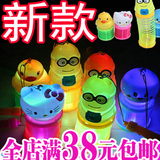 彩虹圈灯笼发光卡通塑料弹簧圈弹力圈叠叠乐元旦创意儿童玩具