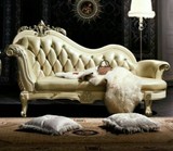 欧式新古典 贵妃椅 沙发 贵妃榻，真皮沙发  可定制