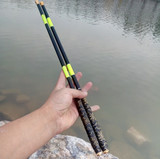 袖珍超短节钓鱼竿4.5米5.4米碳素超轻硬溪流竿手竿短节台钓竿钓竿
