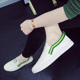 夏季男士帆布鞋韩版休闲鞋低帮板鞋透气学生白色布鞋潮流新款鞋子