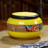 新款紫砂陶瓷锡罐茶具茶叶罐储存密封罐青瓷便携式半斤储物罐特价