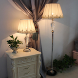 简约现代时尚客厅卧室落地灯美式欧式高档书房落地灯装饰水晶台灯
