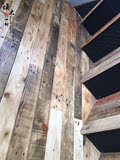 老杉木原木色实木地板护墙板工装咖啡酒吧西餐厅服装店地中海LOFT