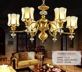 品牌欧式吊灯客厅灯全铜灯具美式灯饰创意餐厅灯卧室灯地中海灯
