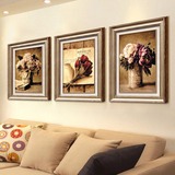 现代简约多联画 客厅挂画沙发背景墙壁画卧室花卉组合装饰画 包邮