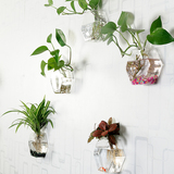 创意玻璃花瓶透明欧式客厅现代简约墙壁挂绿萝水培花瓶装饰小清新