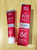 【五折秒杀】韩国爱茉莉麦迪安86牙膏 美白清洁 红色款