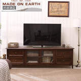 现货 环球制造  美式全实木电视柜 超大储物柜 影视柜 客厅家具