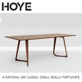 北欧简约现代实木餐桌 家用小户型家具长方形客厅创意个性6人桌子
