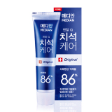 韩国进口正品86Median麦迪安美白牙膏强效去牙渍去口臭牙结石成人