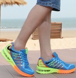 新品运动鞋男士跑步鞋休闲鞋男女气垫耐磨板鞋韩版潮鞋旅游鞋子男