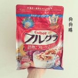 正品日本代购Calbee卡乐比水果燕麦800g干吃泡牛奶早餐高营养麦片