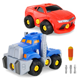 拆装玩具 螺母组合拆装拼装玩具 儿童益智拆装卡通汽车 配工具