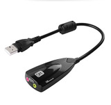 7.1带线声卡 5HV2立体声 USB声卡 笔记本台式机电脑游戏 高档外置